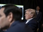 A photograph posted by U.S. President Donald Trump on his Truth Social account shows him sitting next to U.S. Secretary of State Marco Rubio as they watch the U.S. military operation in Venezuela from Trump's Mar a Lago resort, in Palm Beach, Florida, U.S., January 3, 2026.