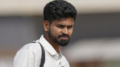 Middle-order batter Shreyas Iyer has been included in the India ODI squad for the three-match home series against New Zealand, subject to fitness clearance. (PTI)
