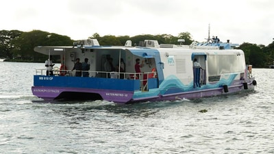Kochi-Muziris Biennale's new water metro links islands and enhances visitor access to the exhibition. Kochi-Muziris Biennale's new water metro links islands and enhances visitor access to the exhibition.