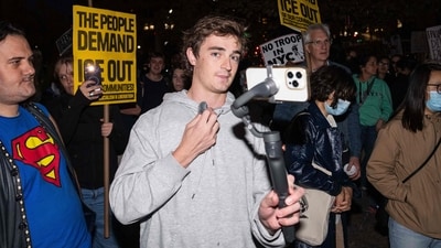 Nick Shirley, a YouTuber, claims to have uncovered fraud in Minnesota's daycare system and suggested similar issues exist in California. (Photo by Adam Gray / GETTY IMAGES NORTH AMERICA / Getty Images via AFP) (Getty Images via AFP) Nick Shirley, a YouTuber, claims to have uncovered fraud in Minnesota's daycare system and suggested similar issues exist in California. (Photo by Adam Gray / GETTY IMAGES NORTH AMERICA / Getty Images via AFP) (Getty Images via AFP)