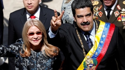 Venezuela's President Nicolas Maduro and wife Cilia Flores (REUTERS)