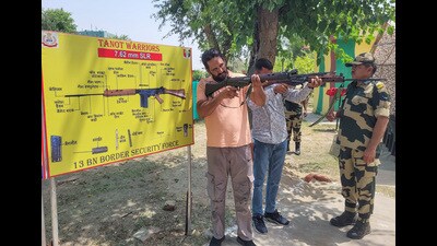 With terror activities showing an upward tick in upper reaches of Jammu region, especially in Kathua, Udhampur, Doda, Kishtwar and Reasi districts since 2023, the village defence guards (VDGs) will be trained frequently in handling SLRs, 303 rifles and in other forms of self-defence in a phased manner, said people familiar with the development. (ANI File)