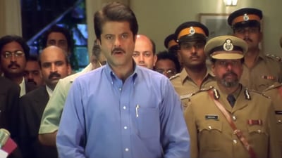 Anil Kapoor in a still from his 2001 film Nayak. Anil Kapoor in a still from his 2001 film Nayak.