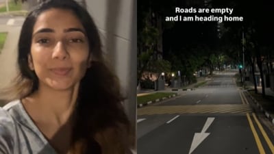 An Indian woman shared a video of walking alone at 3 am in Singapore. (Instagram/theroamingtoes) An Indian woman shared a video of walking alone at 3 am in Singapore. (Instagram/theroamingtoes)