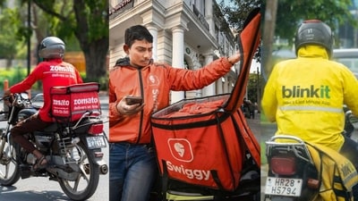 The working conditions of quick commerce delivery drivers have sparked a wider conversation. (photos: shutterstock and Sanchit khanna/HT(for representational purpose only)) The working conditions of quick commerce delivery drivers have sparked a wider conversation. (photos: shutterstock and Sanchit khanna/HT(for representational purpose only))