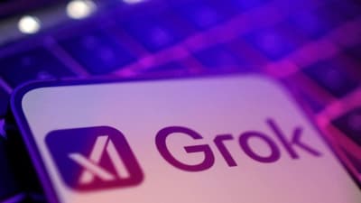 xAI and Grok logos are seen in this illustration taken, February 2025 (REUTERS)