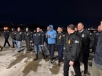 Nicolas Maduro was perp-walked into custody at the DEA headquarters in New York City after his arrival in the US. Nicolas Maduro was perp-walked into custody at the DEA headquarters in New York City after his arrival in the US.