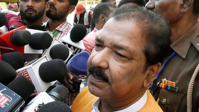 File photo of Bihar Minister Dilip Jaiswal. (HT Photos )