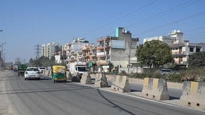 As per a NHAI survey conducted in June this year, around 1,720 metres of the stretch is in a poor condition on both sides of the carriageway. (HT PHOTO)