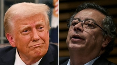 US President Donald Trump tells Colombia’s Gustavo Petro to ‘watch his ass’ after Venezuela strike (File photo/AFP) US President Donald Trump tells Colombia’s Gustavo Petro to ‘watch his ass’ after Venezuela strike (File photo/AFP)