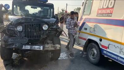 The accident took place on the Hatiali Bypass in Assam’s Dibrugarh district, police said. The accident took place on the Hatiali Bypass in Assam’s Dibrugarh district, police said.