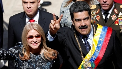 Cilia Flores has grown her influence alongside Nicolas Maduro over 30 years. (REUTERS)