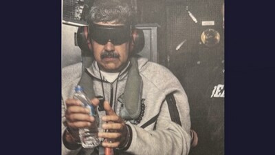 Donald Trump shared first photo of Venezuelan President Nicolas Maduro aboard a US warship after his capture. (Truth Social/AP) Donald Trump shared first photo of Venezuelan President Nicolas Maduro aboard a US warship after his capture. (Truth Social/AP)
