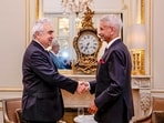 In this image posted on Jan. 5, 2026, External Affairs Minister S Jaishankar with Executive Director of International Energy Agency (IEA) Fatih Birol during a meeting, in Paris, France. 