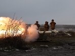 A Russian air attack on Kyiv on Monday killed one civilian, Ukraine's military said on Monday.