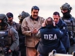 Captured Venezuelan President Nicolas Maduro arrives at the Downtown Manhattan Heliport, as he heads towards the Daniel Patrick Manhattan United States Courthouse for an initial appearance to face US federal charges.