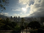 The city, after the U.S. launched a strike on Venezuela, capturing its President Nicolas Maduro and his wife Cilia Flores, in Caracas, Venezuela, January 4, 2026. REUTERS/Maxwell Briceno/File Photo