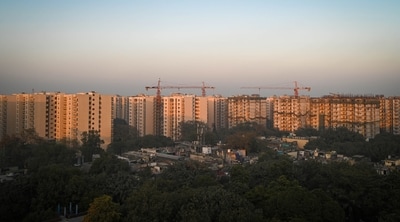 The redevelopment of government housing colonies such as those in Sarojini Nagar, Netaji Nagar and Nauroji Nagar, has replaced ageing two-storey units with imposing residential high-rises. (HT Photo) The redevelopment of government housing colonies such as those in Sarojini Nagar, Netaji Nagar and Nauroji Nagar, has replaced ageing two-storey units with imposing residential high-rises. (HT Photo)