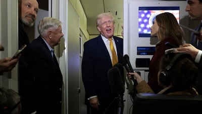 Speaking to reporters, when Trump was asked if a military intervention similar to Venezuela was on the cards for Colombia, he said that it sounds good to him. (REUTERS)