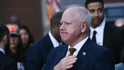 Minnesota Governor Tim Walz announced he will not seek reelection. (Photo by Brendan SMIALOWSKI / AFP) (AFP) Minnesota Governor Tim Walz announced he will not seek reelection. (Photo by Brendan SMIALOWSKI / AFP) (AFP)
