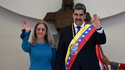 Maduro developed a spiritual connection in India through his wife, Cilia Flores. (AFP) Maduro developed a spiritual connection in India through his wife, Cilia Flores. (AFP)