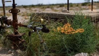 Incident at a well operated by ONGC’s production contractor Deep Industries Ltd. (Representative Image/Bloomberg)
