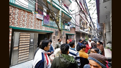 The couple’s home in east Delhi’s Shahdara. (Ishant Chauhan/HT Photo) The couple’s home in east Delhi’s Shahdara. (Ishant Chauhan/HT Photo)