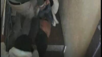 The victim was seen being dragged out of the house and beaten in one of the CCTVs. The victim was seen being dragged out of the house and beaten in one of the CCTVs.