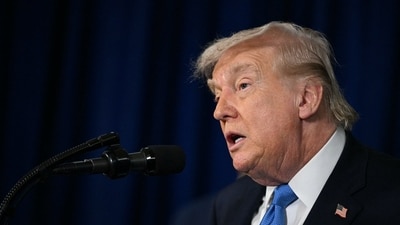 President Trump speaking in Florida after the Venezuela incursion.