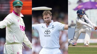 Steve Smith, Joe Root and Shubman Gill in Test cricket. Steve Smith, Joe Root and Shubman Gill in Test cricket.
