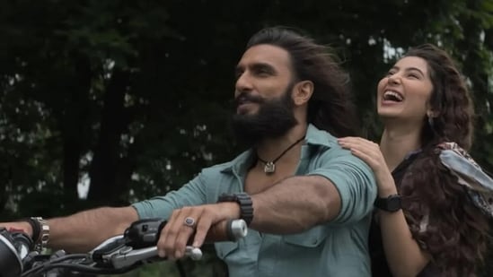 Dhurandhar worldwide box office collection day 31: Ranveer Singh and Sara Arjun in a still from the film.