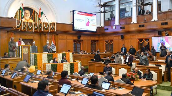 The first day of Delhi Winter session. (Arvind Yadav/HT Photo)
