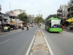 (Representative image)  <span class='webrupee'>₹</span>52 crore project covers two key stretches, includes stormwater drains and daily site monitoring to ensure time-bound completion. (HT)