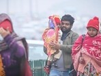 According to IMD, “cold day” conditions were recorded in isolated pockets of the city, as foggy conditions restricted visibility to 250 metres in the morning hours. (Sanchit Khanna/HT Photo)
