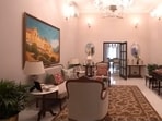 The home of the deputy chief minister of Rajasthan proves that traditional Rajasthani aesthetics are perfectly suited for the demands of a high-profile official residence. (Instagram/ Diya Kumari and YouTube/ Curly Tales)