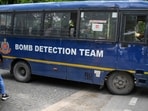 Following the alert, police teams, the Bomb Detection and Disposal Squad, and a dog squad searched the building.