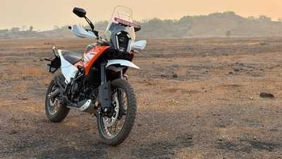 The new 390 Adventure borrows its styling from KTM's Dakar rally machines. The new 390 Adventure borrows its styling from KTM's Dakar rally machines.