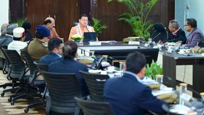 Chief minister Pushkar Singh Dhami chairs 22nd meeting of the Uttarakhand State Wildlife Board in Dehradun on Tuesday. (HT Photo) Chief minister Pushkar Singh Dhami chairs 22nd meeting of the Uttarakhand State Wildlife Board in Dehradun on Tuesday. (HT Photo)