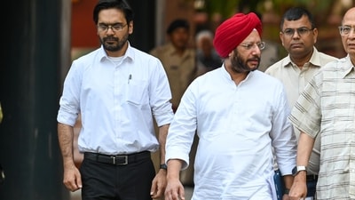 Congress Party leader Gurdeep Sappal leaves after meeting ECI at Nirvachan Sadan, in New Delhi, in 2024 (Photo by Raj K Raj/ Hindustan Times/ File) Congress Party leader Gurdeep Sappal leaves after meeting ECI at Nirvachan Sadan, in New Delhi, in 2024 (Photo by Raj K Raj/ Hindustan Times/ File)