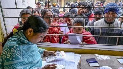 In all, for this round of the SIR that spanned 510 million people across 12 states and Union Territories, around 66 million names might be dropped from the rolls. (PTI) In all, for this round of the SIR that spanned 510 million people across 12 states and Union Territories, around 66 million names might be dropped from the rolls. (PTI)