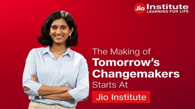 The Making of Tomorrow’s Changemakers Starts at Jio Institute. (Jio Institute) The Making of Tomorrow’s Changemakers Starts at Jio Institute. (Jio Institute)