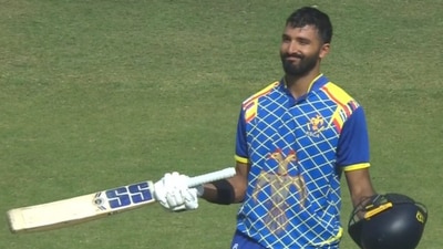 Devdutt Padikkal has scored 605 runs in six innings thus far in the Vijay Hazare Trophy. (Screengrab) Devdutt Padikkal has scored 605 runs in six innings thus far in the Vijay Hazare Trophy. (Screengrab)