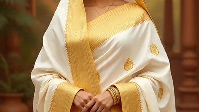 Kasavu sarees for Pongal 2026: Timeless Kerala weaves to ring in the festivities (AI) Kasavu sarees for Pongal 2026: Timeless Kerala weaves to ring in the festivities (AI)