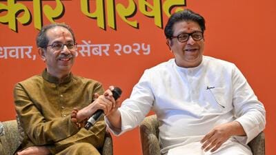the Thackeray cousins – Uddhav and Raj – are now visiting shakhas, which they say form the backbone of Sena (UBT) (Raju Shinde/HT Photo) the Thackeray cousins – Uddhav and Raj – are now visiting shakhas, which they say form the backbone of Sena (UBT) (Raju Shinde/HT Photo)