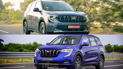 The Mahindra XUV 7XO retains the XUV700’s familiar proportions but introduces sharper lighting elements, revised bumpers and a more upright grille