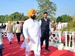 Panjab education minister Harjot Singh Bains .