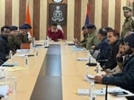 The JCP (L&O) chairing a meeting with senior officers and school representatives on Wednesday. (HT) The JCP (L&O) chairing a meeting with senior officers and school representatives on Wednesday. (HT)
