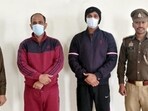 The arrests follow a first information report (FIR) registered on December 29 at Shalimar Garden police station after videos surfaced on social media showing members of the right-wing group going door-to-door with the weapons. (HT Photo)