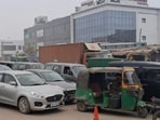 The congestion lasted for at least four hours between 9am to 1pm. (HT)