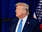 US President Donald Trump speaks during a news conference at the Mar-a-Lago Club in Palm Beach. US President Donald Trump speaks during a news conference at the Mar-a-Lago Club in Palm Beach.